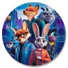 Merchandise do Anime Zootopia Raposa Vermelha Coelho de Cauda de Algodão Série de Desenhos Animados Emblema Emblema Bidimensional 1