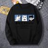 Sudadera para hombre, primavera y otoño, cuello redondo fino, marca de moda, top 2023, nueva chaqueta informal americana de manga larga para hombre