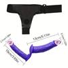 Calça de Couro Feminina Orissi com Vibrador de Dupla Ponta, Material TPR, Calça Divertida Interativa para Role-Play Lésbico