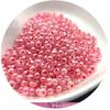 Cuentas de arroz de vidrio color crema de 3 mm de excelente calidad, hechas a mano, para pulseras, collares y accesorios de joyería.