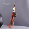 Sándalo Verde Doce Constelaciones Cadena para Teléfono Móvil Colgante para Bolso de Coche Colgante de Animal Pequeño Cordón Colgante Adorno de Borla de Colores