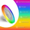 Luz de ventilador de techo para dormitorio transfronteriza, nuevo modelo para sala de estar y comedor, luz de ventilador integrada, luz de ventilador de techo inteligente con graffiti RGB