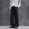 K82-Pantalones casuales para hombre estilo americano, corte recto con caída, nuevo modelo 2026, pantalones largos holgados para hombre para ir al trabajo