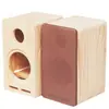 Caja Vacía de Madera Maciza 4 pulgadas 5 pulgadas 6.5 pulgadas 8 pulgadas Caja Vacía para Altavoz Caja de Estantería de Madera de Dos Vías Altavoz de Laberinto de Rango Completo