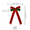 Decoraciones navideñas personalizadas, cintas de terciopelo flocado, adornos para árbol de Navidad, lazos de terciopelo, transfronterizo