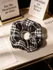 Atacado em estoque scrunchies de renda floral cintura fina, scrunchies de cetim com strass, elásticos de cabelo, tiaras