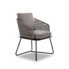 Set de tres piezas de Silla de Ratán y Mesa de Café para Balcón de Ocio al Aire Libre para Casas de Huéspedes, Hoteles con Patio y Sofás de Villa en Estilo Nórdico