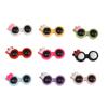 Lindos accesorios de gafas pequeñas de acrílico de dibujos animados, muñeco de peluche hecho a mano, material de decoración facial