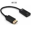 Cabo HD Adaptador Displayport para HDMI Cabo Grande Dp para HDMI Fêmea Banhado a Ouro 1080P 4K