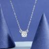 S925 Pingente de Prata Esterlina com Zircão Incrustado de Diamante Estilo Coreano Design de Nicho Elegante Sense Fashion All-match Colar de Personalidade Feminino Ins