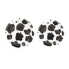 Set de Fiesta de Cumpleaños Infantil con Tema Cuadros Blanco y Negro de Granja de Vacas en Stock Transfronterizo Platos Desechables y Manteles