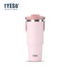 Tyeso Nuevo Bolso de Gran Capacidad Vaso Termo Deportivo para Exteriores para Coche para Mantener el Frío Vaso para Café de Doble Bebida