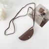 Nuevo Estilo Estilo Simple Accesorios de Moda Mini Bolsa Colgante de Cuello con Exquisito Sentido del Diseño Bolsa Semicircular Bolsa Collar para Llaves