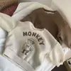 Sudadera de Felpa Estilo Dibujos Animados Invierno Nueva Gruesa Manga Larga Estilo Coreano Moderna para Bebés Niños y Niñas