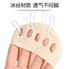 Almofadas para antepé de sapato de salto alto, almofadas de meio número para mulheres, almofadas de silicone para os pés para prevenir dor e assaduras, meias de seda gelada para os pés, palmilhas para sandálias