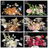 Aniversário Casamento Festa Banquete Jantar Mesa Flor Acabada Comércio Exterior Mesa de Jantar Flor Encosto da Cadeira Flor Decoração de Casamento Flor Artificial Atacado