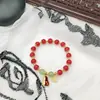 Delicado Nicho Coisas Boas Amendoim Sorte Cordão de Mão Alta Qualidade Retrô Versátil Contas Nova Chinesa Esmalte Versátil Joia