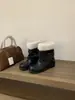 Primeiro Encontro Temporada Estilo Coreano Botas Martin de Cano Médio Femininas Inverno 2026 Retro Nicho Camurça Pregueado Salto Bloco Botas Curtas Peludas