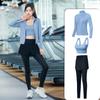 Traje de ropa de yoga nuevo de primavera y verano 2023 para mujer, ropa deportiva para correr y fitness, ropa profesional de secado rápido para correr por la mañana, conjunto de cinco piezas