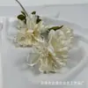 Orquídea púrpura artificial de 3 cabezas crisantemo de garra grande decoración para el hogar sala de estar arreglo floral arreglo de camino de boda flor artificial