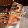 Funda de Teléfono con Graffiti de Café Estilo Perezoso Airbag en las Cuatro Esquinas Anticolisión Funda Protectora para iPhoneair