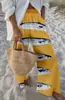 Estilo Nuevo Europeo y Americano Creativo Patrón de Pez Traje Casual Holgado Pantalones Deportivos de Pierna Ancha Conjunto Casual con Temática Oceánica