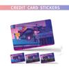 Pegatina de vinilo tipo skin para tarjeta de crédito de 4 piezas tarjeta de débito tarjeta de transporte tarjeta bancaria personalizada antiarañazos antideslizante