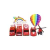 Decoração de Bolo Caminhão de Bombeiros Bolo Helicóptero de Bombeiro Brinquedo Bolo para Meninos Decoração de Bolo Pacote com 5