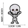 Parche de Tela Bordado Fantasma Parche Calavera de Terror Decoración de Bolsa Pegatina Bordada de Santa Claus Calabaza Día de Acción de Gracias