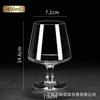 Copo de Cristal para Brandy, Copo Espesso de Bar para Whiskey, Copo de Haste Curta para Destilados, Taça para Vinho Tinto