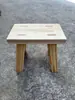Taburete Pequeño de Madera Estilo Chino, Taburete Alto para Uso Doméstico, Taburete Reforzado de Madera Maciza, Taburete de Madera Comercial para Barra de Restaurante, Taburete Cuadrado