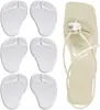 Chanclas almohadilla frontal para la palma del pie antideslizante para pulir el pie patrón de mariposa chanclas adhesivo transparente GEL zapatillas media almohadilla