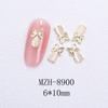 Joyería para uñas joyería de ópalo tridimensional amor calabaza accesorios para uñas diamantes para uñas con forma plana venta al por mayor