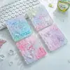 Álbum de Tarjetas de Cristal Ins Álbum de Colección de Tarjetas Fotográficas de Ídolos tipo Abanico de 3 pulgadas Rejilla Única Onda de Agua Álbum de Tarjetas de Hojas Sueltas Álbum de Tarjetas Polaroid Rejilla Única