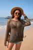 Verano 2024 Europeo y Americano Amazon Nuevo Para Mujer Cuello Redondo Pentagrama Europeo y Americano Sexy Hueco Bikini Cubre Playa