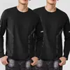 Camiseta de manga comprida de outono, estampa, plus size, para adolescentes, gola redonda masculina, simples e com caimento solto, top da moda
