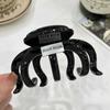 Pinza Grande para Cabello Maillard Retro Acrílico Pinza para Cabello para Mujer Parte Trasera de la Cabeza Casual Pinza de Tiburón Accesorio para el Cabello de Alta Gama
