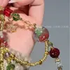Nueva Cadena para Teléfono Móvil con Lentejuelas Finas y Perlas de Colores Navideños, Exquisita Atmósfera Navideña, Cadena para Teléfono Móvil de Moda Exquisita y Única
