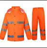 Conjunto de Capa de Chuva Duas Peças Yufeiyan, Capa de Chuva e Calça de Chuva para Homens e Mulheres, Impermeável, Refletivo, para Saneamento, Fiscalização de Trânsito e Prevenção de Enchentes