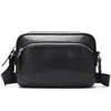 Bolsa Transversal Masculina Impermeável de Couro Genuíno Tendência Versátil Bolsa Masculina Fashionable Bolsa de Ombro de Couro Bovino Camada Superior Bolsa Transversal Personalizada