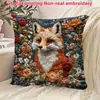 Funda de almohada con estampado de animal popular de Temu transfronteriza Cojín suave personalizado para sofá Funda de almohada decorativa para el hogar y el dormitorio