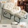 Cadeira de sofá individual de designer, sofá de lazer, sala de estar minimalista, poltrona preguiçosa de alta qualidade, cadeira preta vintage para varanda e quarto