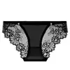 Calcinha Sexy de Renda com Tiras e Fenda Alta Feminina Estilo Fino Estilo Puro Desejo Senhoras Cintura Baixa Corte de Coração Calcinha Triângulo de Cetim