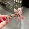 Pinzas para el cabello de pedrería brillante de lujo estilo coreano Dongdaemun Primavera 2026 para mujer, Colección de accesorios para el cabello de la frente