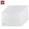 Deli 5501/5505 Bolsa para Archivos Snap-On Bolsa de Almacenamiento Estudiante A4 Bolsa Transparente para Documentos Carpeta de Archivos Bolsa con Botón