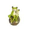 Estatuilla de Rana de Resina para Decoración de Jardín, Nuevo Producto Transfronterizo, Arreglo de Jardín para Patio, Adorno Creativo de Rana para Balcón