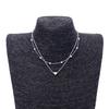 Collar Amor Caliente Transfronterizo Versátil Perla Colgante Multicapa Cadena Clavícula Creativo Simple Apilado Collar para Mujer