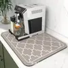 Tapete de Drenaje de Cocina Simple Tapete Absorbente de Barro de Diatomeas para el Hogar Tapete Antideslizante de Secado Rápido Tapete para Mesa de Centro Tapete Cilíndrico de Fuegos Artificiales