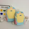 Mochila de Bloques de Color Nueva para Niños 2026 Mochila para Estudiantes de Primaria Ligera Impermeable Niños y Niñas Mochila Pequeña para Viajes al Aire Libre