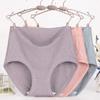 Cintura alta Plus Size Roupa interior para meninas gordinhas Algodão feminino Shorts femininos de meia-idade e idosos Cuecas sem costura de meia-idade Algodão puro